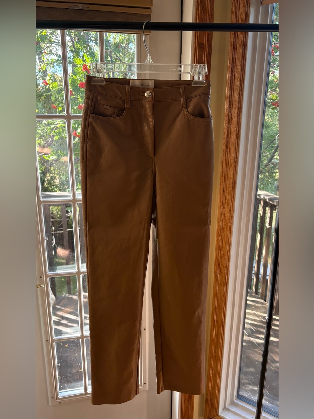 Wilfred by Aritzia The Melina Pant - Cognac / Brown - Size 0